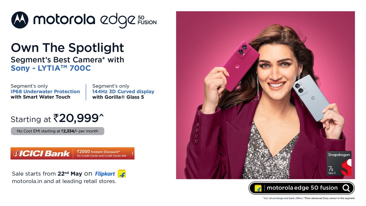 stufflistings's tweet image. Today, I&apos;m giving away the #motorolaEdge50Fusion to the #stufflistingsarmy 😍
To win:
1. Like this post
2. Repost using #motorolaEdge50Fusion #winmotoEdge50Fusion #OwnTheSpotlight
3. Answer some questions
Happy winning ❤️