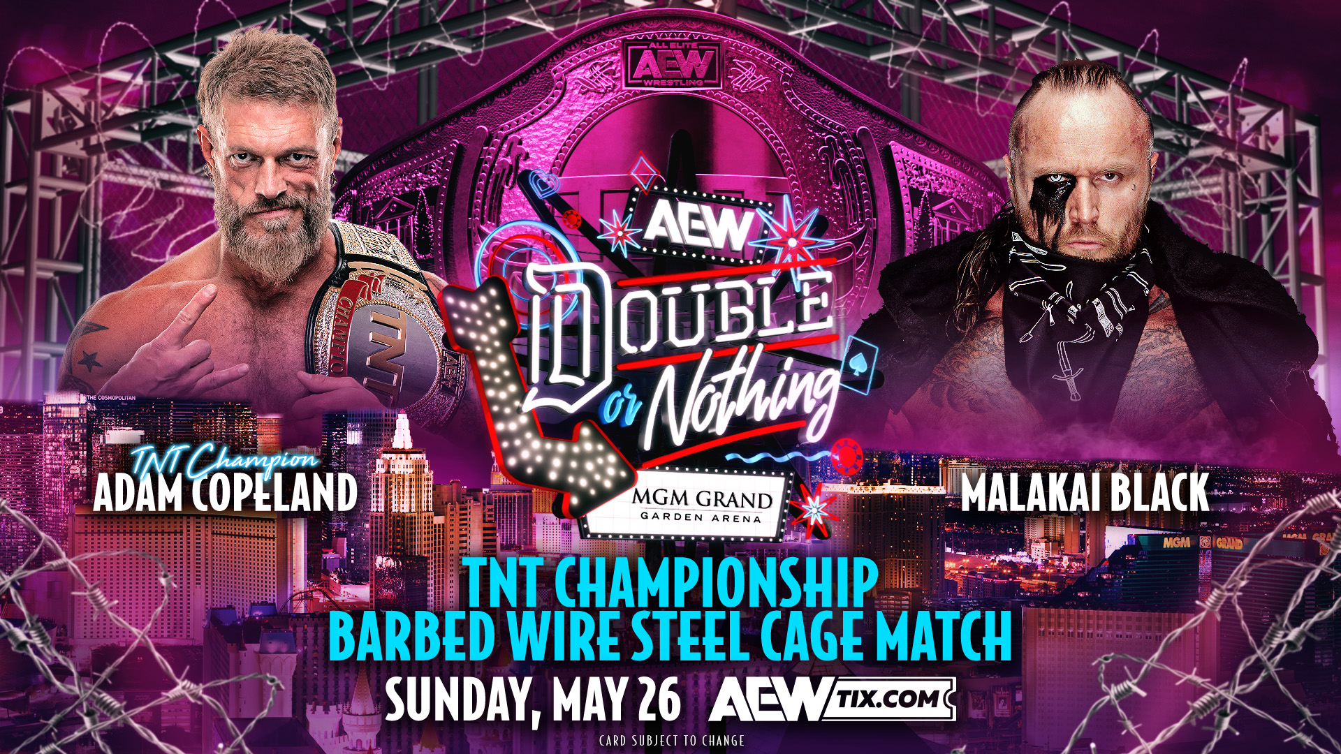 Carte de AEW Double or Nothing 2024 CatchNewz