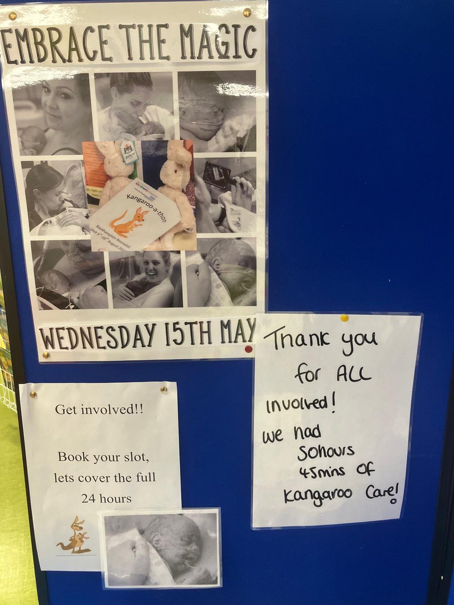 Wow! Congratulations to all parents, babies and staff! A total of 50hours and 45 minutes of skin to skin across our Neonatal Unit #kangaroocareday #developmentalcare #skintoskin @UHSFT