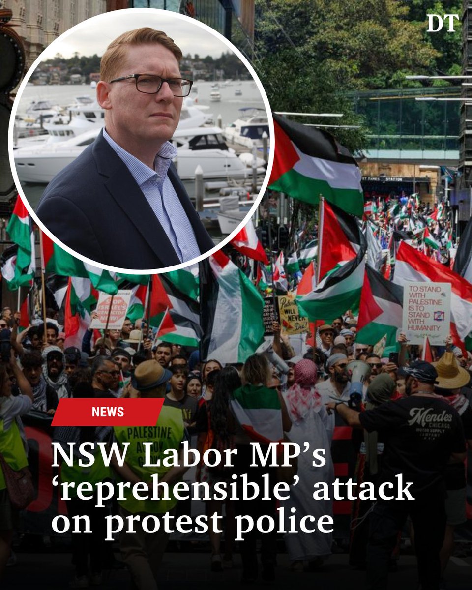 A NSW Labor MP has sensationally lashed out at NSW Police, likening officers’ behaviour to “an occupying army” during pro-Palestine protests. Read the Premier's reaction: bit.ly/4dHImuP