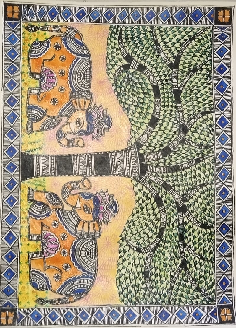 Assignment Work Of Madhuri singh jadon From Gwalior For 31th Session Of Mithila Art Online 6 Month Professional Certificate Course.
#mithila #mithilapaintings
#madhubanipainting
 #nima #nimaonlineclass #nationalinstituteofmithilaart
#nima_online_class #bhartiyachitrakala