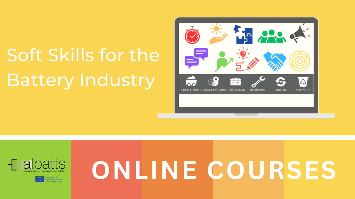 This is a course for teachers and trainers!

It aims to equip them with essential soft skills to implement soft skills in students' education. 

More info: project-albatts.eu/en/courses

#FREE #onlinelearning
