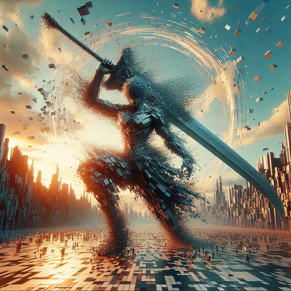 Good morning, warriors! ☀️☕️♥️ Have a glorious day! Be brave! ⚔️🔥👋😃 - Smash It - #aiDigitalArt | #SciFi | #Fantasy