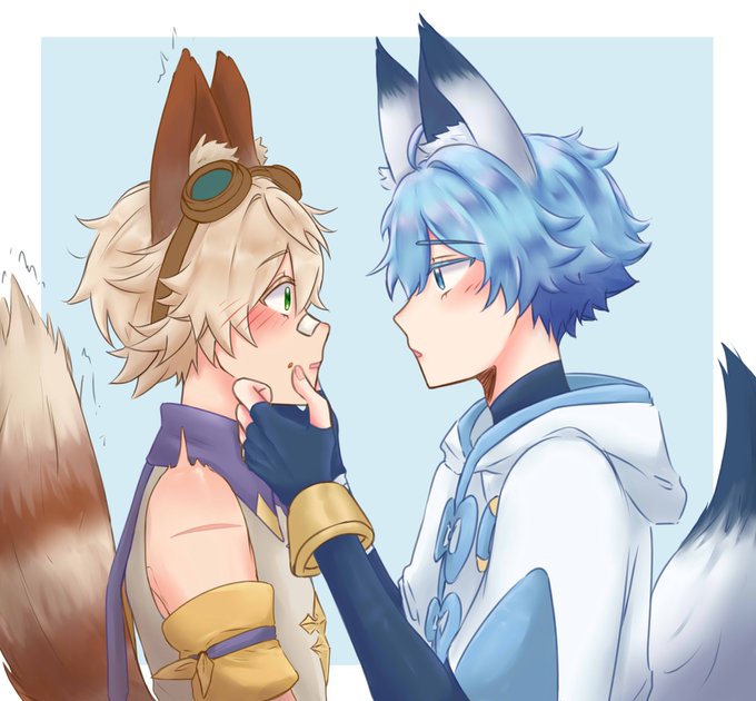 「blue eyes fox boy」 illustration images(Latest)