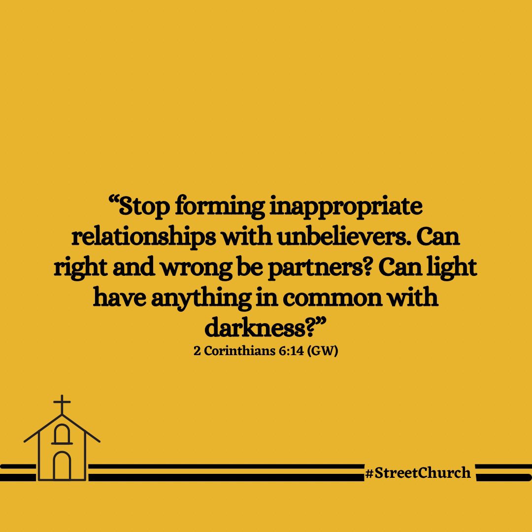 As a believer, there are some relationships that are a no go area for you. You no fit dey role with people wey go corrupt you.

So make you get rid of any relationship wey dey affect your walk with God.