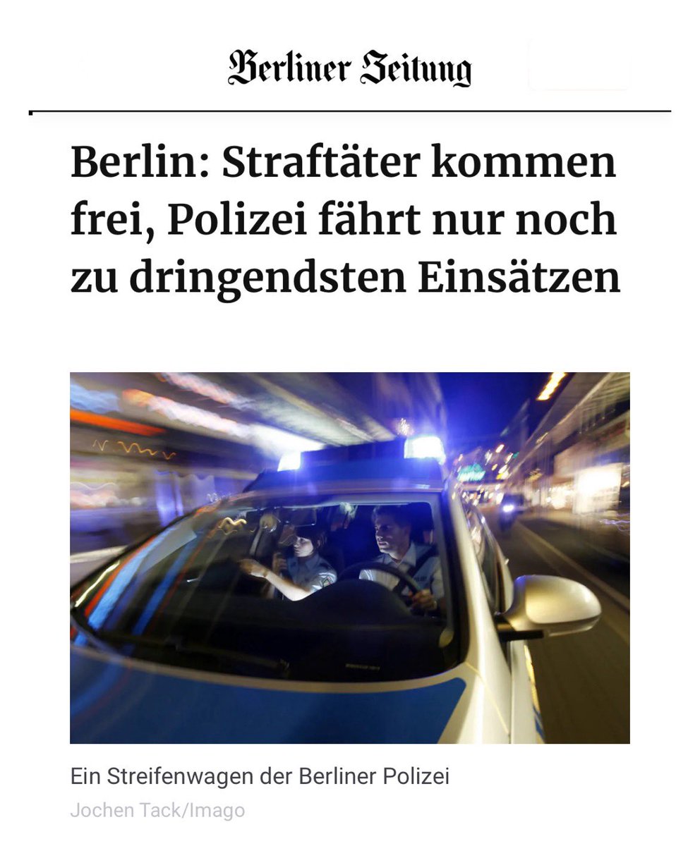 Sparhammer in Berlin zu Lasten der Sicherheit der Bürger!

Die Berliner Polizei wird die Innere Sicherheit nur noch eingeschränkt wahrnehmen können. Gleiches gilt für die Feuerwehr. Wichtige Beschaffungsprojekte müssen wegen angeblichen Geldmangels verschoben werden.

Das