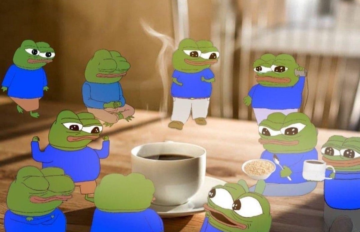 GOOD MORNING TO EVERY $PEPE HOLDER ON MY TIMELINE. 🐸

Can i get 30 gm’s back?