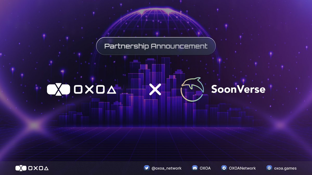 🚀 Exciting Partnership Announcement 🌐

We're thrilled to announce our collaboration with @soon_verse!

🐬 SoonVerse is an integrated web3 game & metaverse accelerator. The vision of SoonVerse is to incubate a batch of top-quality games, providing gamers with a play-for-fun and