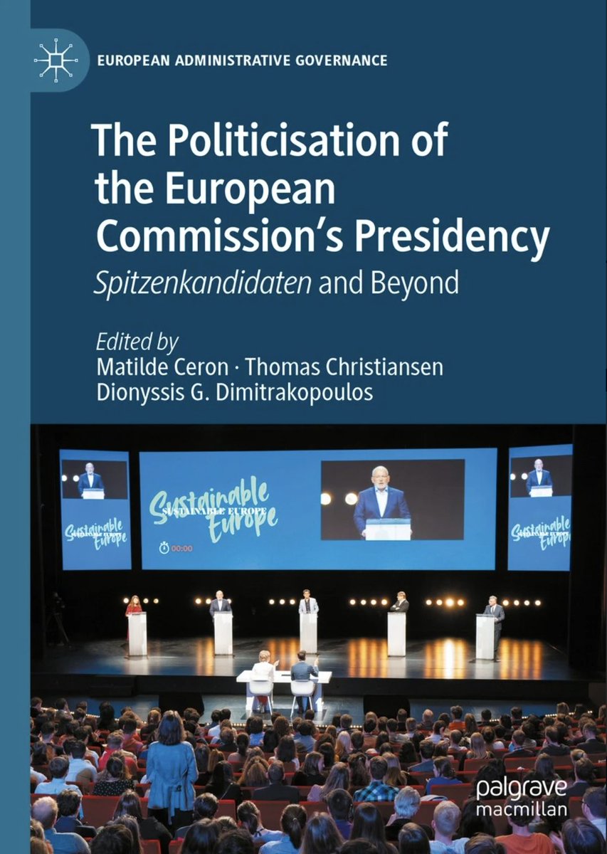 (1/2). 'The Politicisation of the European Commission’s Presidency', edited by Dr @matildecer, Prof @TCEuropean, and Prof @DGDimitrakop, offers a deep dive into the Spitzenkandidaten process and EU leadership selection, just in time for the @Europarl_EN election on 6-9 June 🇪🇺