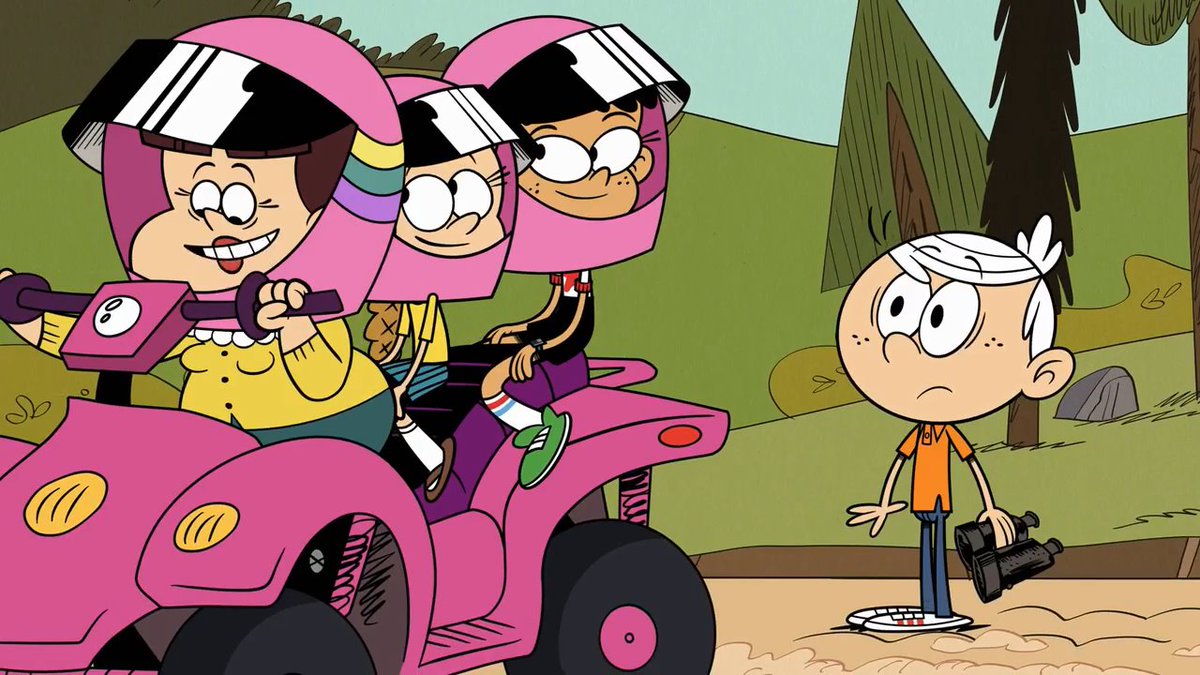 Jordan (@GirlJordan_) and Stella riding Cheryl's ATV

#StellaZhau #GirlJordan #LincolnLoud #Scene #Season4 #TheLoudHouse