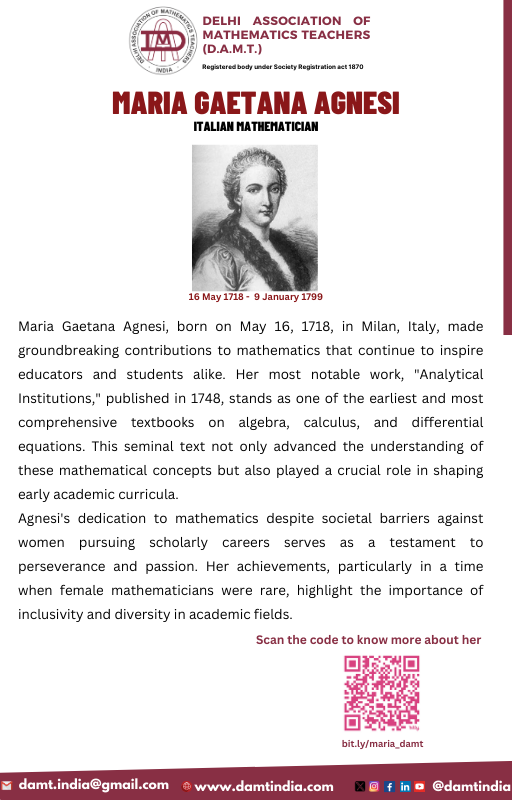 damtindia's tweet photo. #mathematics #mathematicians #womenmathematicians #ilovemaths #passionformaths #damtindia #damt https://t.co/ltjrPG5MXH
