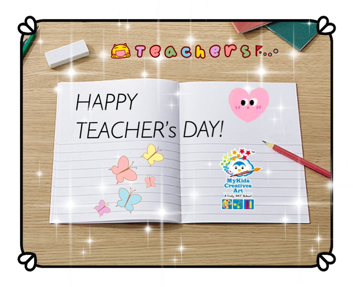 Happy Teacher's Day...
#art #artwork #artschool #artclass #drawing #mykids #artshop #fineart #painting #creative #craft #mykidscreativesart #teachersday