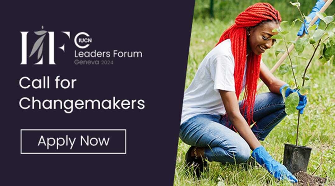 Are you a young entrepreneur or innovator leading a project to help nature #conservation, biodiversity, climate change, or sustainable development?

Apply now to join leaders from around the world at the #IUCNLeadersForum in Geneva in October 2024.

➡️ bit.ly/4dkJHYH