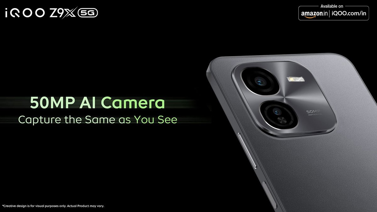 Discover the magic of photography with a 50MP AI Camera on the #iQOOZ9x. From vibrant landscapes to detailed portraits, capture it all. 

Know More - bit.ly/3wmJjIi
Watch Now - bit.ly/3yfyCb0

#iQOO #AmazonSpecials #FullDayFullyLoaded