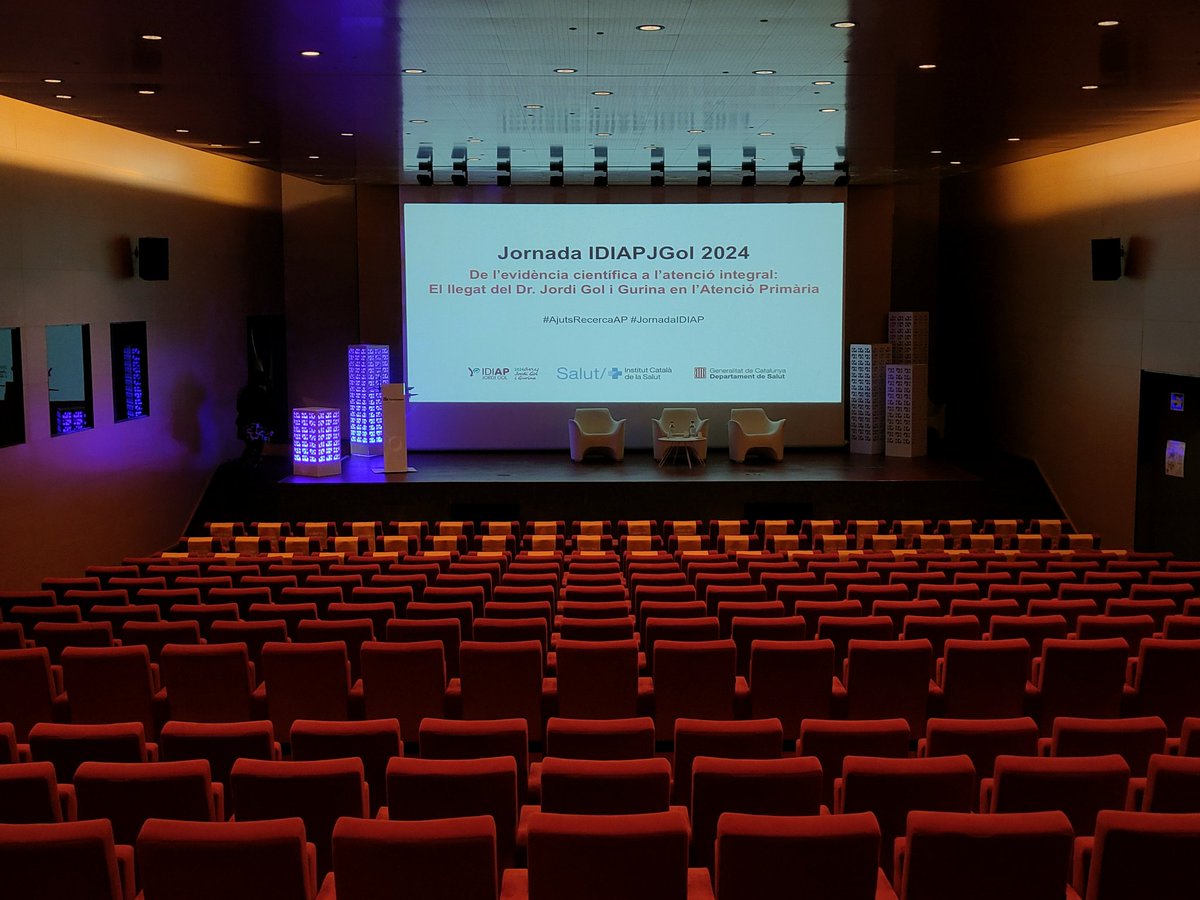 Tot a punt per al començament de la #JornadaIDIAP, que aquest any se centra en la figura de Jordi Gol i Gurina