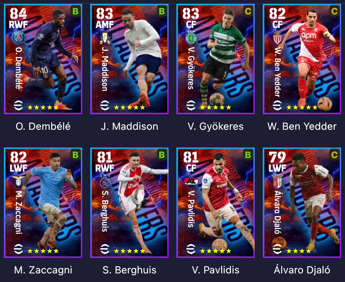 Monday Epic 🚨 20 May 

European Club Attackers 

🚨

#eFootball2024  #イーフト    #eFootball  #eFootballアプリ #談合
 #加工