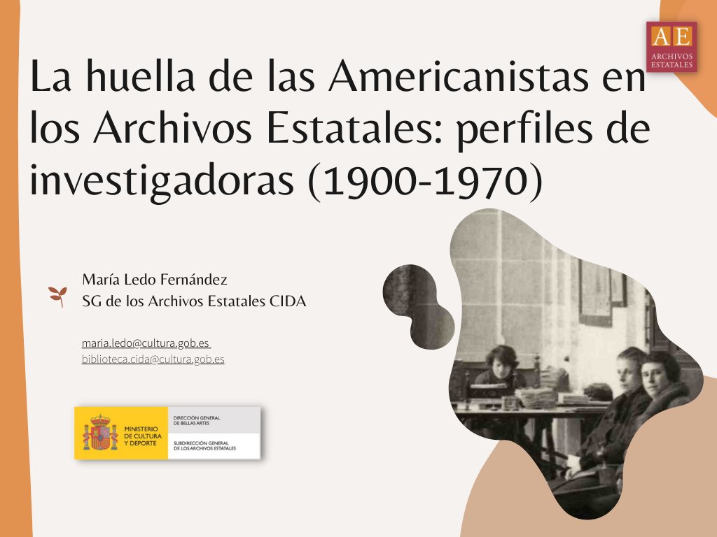 ArchivosEst's tweet photo. 📢#Hoy @ArchivosEst participa en las XXXV Jornadas de #REDIAL📍en @americatalunya.
👁️Síguelo en directo👇
🔗https://t.co/NpgK6bPMHh
Se hablará de las americanistas del proyecto #MujeresInvestigadoras en #ArchivosEst.
@culturagob @redredial @librolecturagob @BNE_biblioteca https://t.co/5em8P0Hzpv
