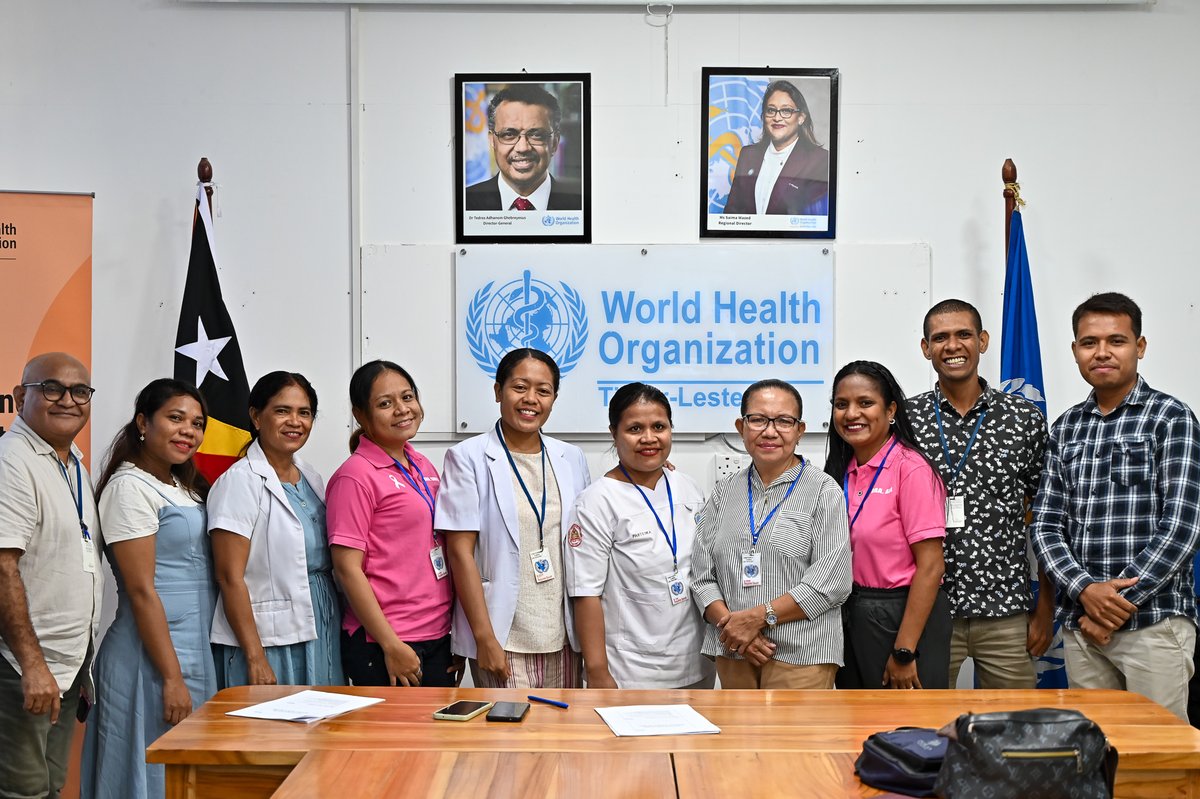 Today, with WHO support, a virtual refresher training on Cervical Cancer Screening was conducted. Following initial training in Oct 2023, sessions on Apr 2nd and May 16th covered cervical anatomy, cancer pathogenesis, screening, and techniques like VIA, VILI, colposcopy, and LEEP