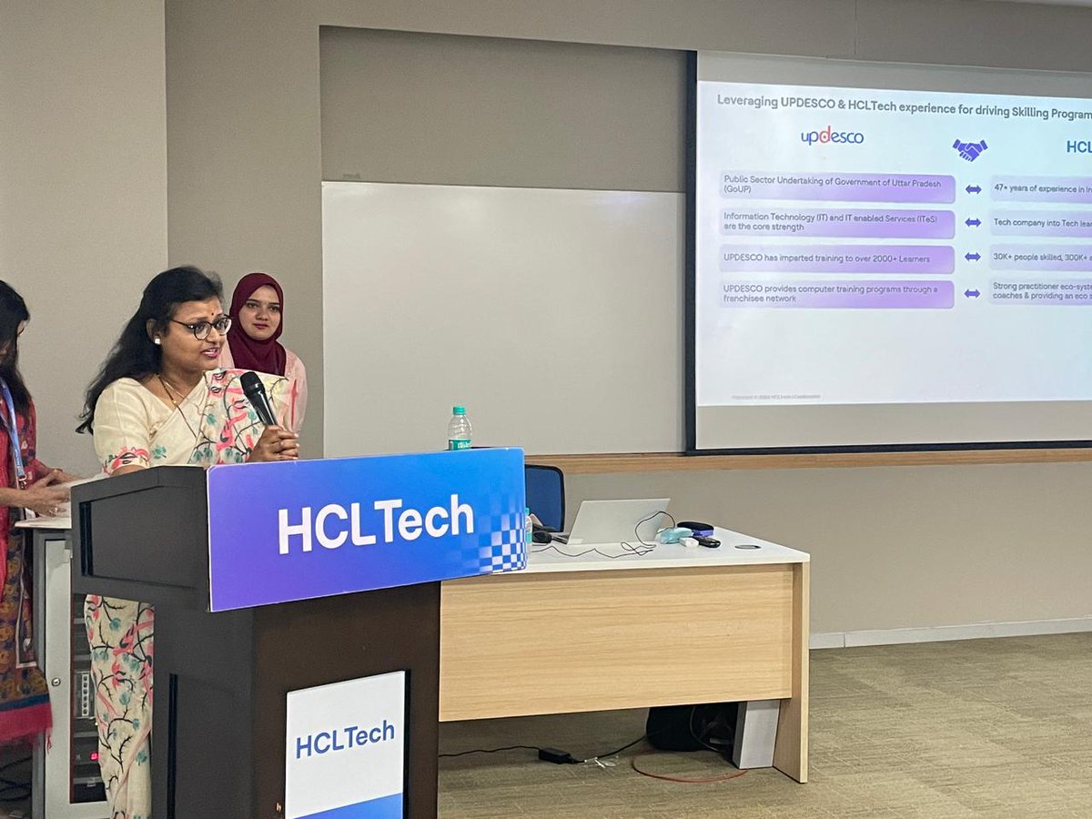 UPDESCO (@updesco) on Twitter photo Big news! UPDESCO teams up with HCL Tech (<a href="/HCLCareerShaper/">HCLTech Career Shaper</a>) to supercharge our Training Division. Get ready for top-notch training and endless opportunities! 🚀 #Collaboration #FutureReady #TechTraining #UPDESCO Big news! UPDESCO teams up with HCL Tech (<a href="/HCLCareerShaper/">HCLTech Career Shaper</a>) to supercharge our Training Division. Get ready for top-notch training and endless opportunities! 🚀 #Collaboration #FutureReady #TechTraining #UPDESCO