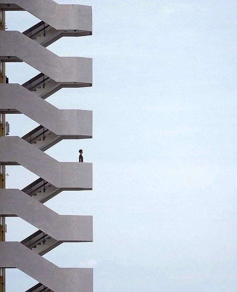 Observation Point on the Stairs 📸 by Jeryl Teo
#stairs #minimalist #art #brut