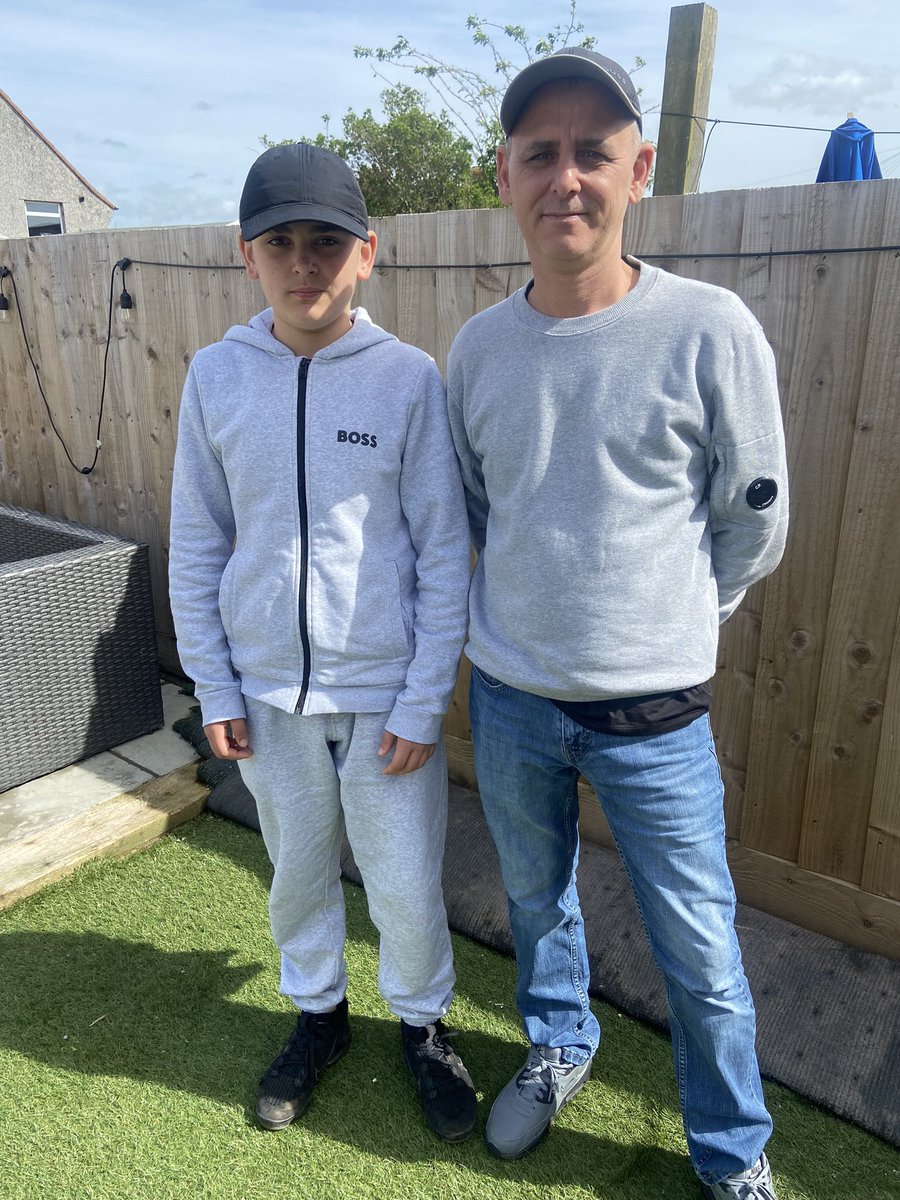 My latest piece for @bbcbreakfast unites brave 12 year old Ralphie from #Bristol (here with Dad Julian) - and just as brave @lynnebaird8 @TheDanielBaird1. The first time Lynne has met someone one of her #bleedkits has been used on. Watch it 0830 BBC 1 and later @bbcmtd 😊
