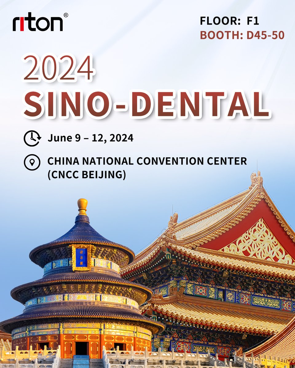 Expo Notice | Sino-Dental 2024

🗓️ June 9 – 12, 2024
📍 F1
📍 Booth: D45-50

Unlock unlimited possibilities at Sino-Dental 2024! It's a great opportunity to make meaningful connections with Riton 3D!

#SinoDental2024 #Expo #Riton3D #3Dprinting #3Dprinter #DigitalDentistry #AM