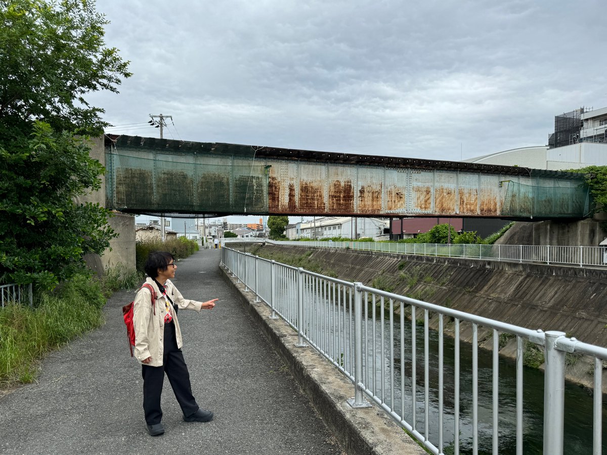 阪和貨物線の平野川鉄橋（平野区加美鞍作）。廃線だが鉄橋が残ってる。
