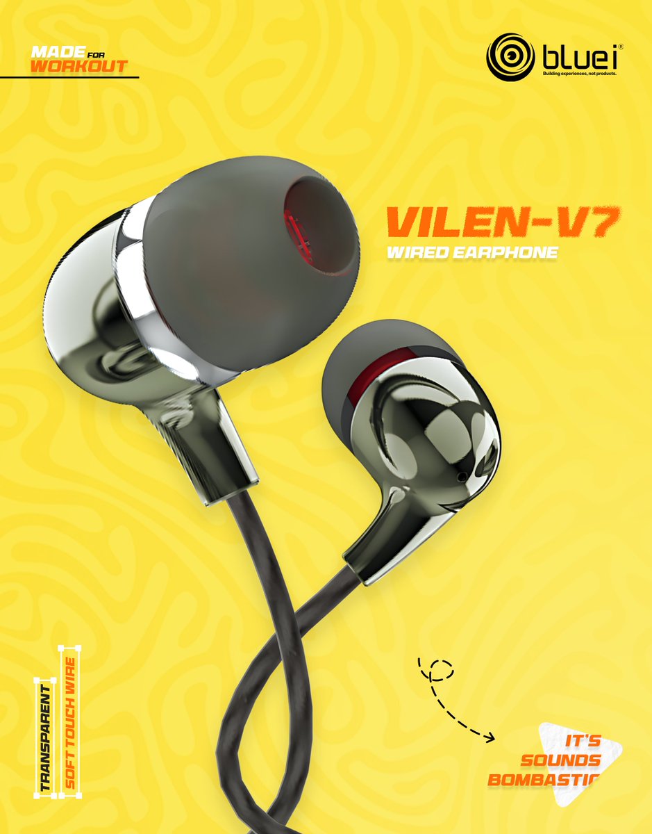 bluei_official's tweet photo. Elevate your sound game with the Villain V7 wired earphones from Bluei Immerse yourself in crystal-clear audio that's music to your ears. Say hello to your new favorite companion! #VillainV7 #BlueiTech #AudioRevolution #SoundSensation #TechTuesday #MusicMagic https://t.co/cMAlLv1Iuh