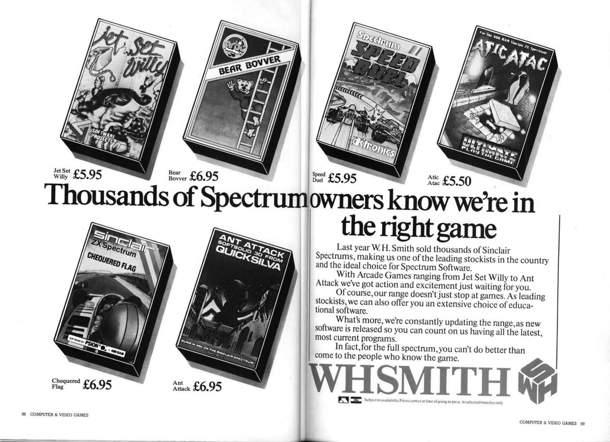 40 years ago…
@WHSmith sold computer games… and computers!

#ZXSpectrum #Commodore64 #C64