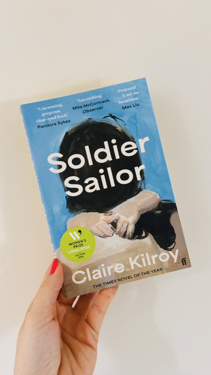 Next up for me is Soldier Sailor by Claire Kilroy. Making my way through the shortlist @WomensPrize #booktwitter @FaberBooks