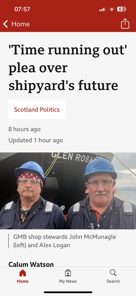 Breaking. Shipyard’s reputation destroyed by Scottish media.