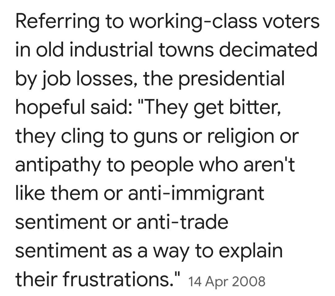 Remember when Barack Obama was hammered 16 years ago for telling the truth. Some of this applies to an increasingly ugly situation here now.