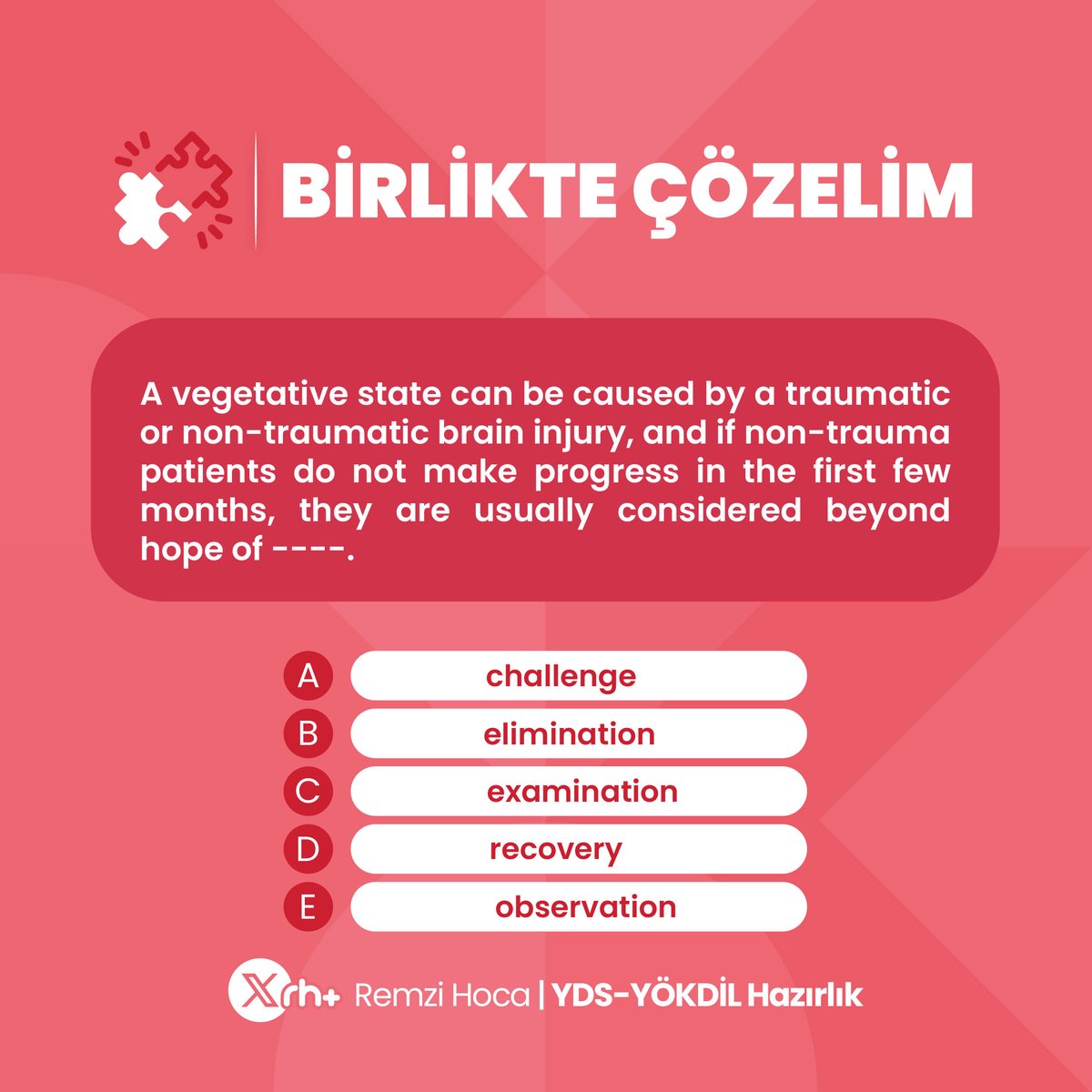 Sizce doğru cevap nedir? 🤔👇😊 #yds2024 #yökdil2024 #yükseklisans #doktora #remzihoca