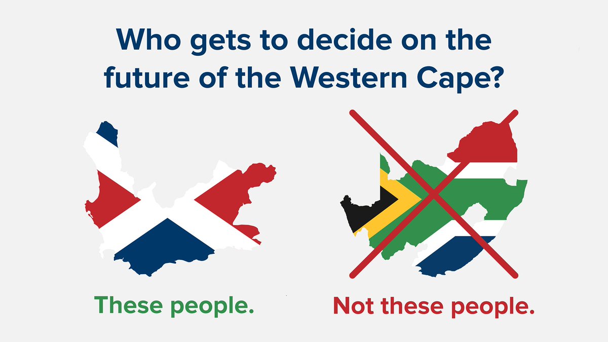 In the Western Cape, we are responsible for our own future. Let's stand up for Cape Independence.

#capeindependence