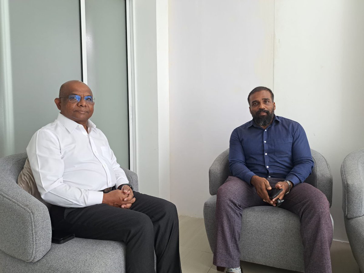 މަޖިލިސް އިންތިޚާބުގައި މާފަންނު ދެކުނު ދާއިރާއަށް ވާދަކުރެއްވި އެމްޑީޕީ ކެންޑިޑޭޓް <a href="/iad_t/">Hassan iad (iadey)🇲🇻 ⚖</a> އާއެކު މިއަދު ބައްދަލުކޮށް، ޕާޓީގެ ކުރިއަށް ހުރި މަސައްކަތްތަކާ ބެހޭ ގޮތުން މިއަދު މަޝްވަރާކުރިން. ޕާޓީގެ އިސްސަފަށް ޒުވާނުން ނެރެ، ޕާޓީގެ މަސައްކަތްތައް ވަރުގަދަކުރުމުގައި