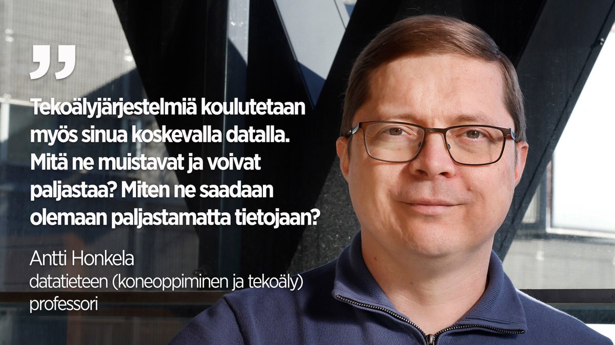Faculty of Science, University of Helsinki (@kumpulascience) on Twitter photo Uusien professoreidemme juhlaluennot tulevat taas! š¤©š
Datatieteen professori Antti Honkela <a href="/ahonkela/">Antti Honkela</a> ja 24 muuta uutta professoria pitƤvƤt juhlaluentonsa 29.5. <a href="/helsinkiuni/">University of Helsinki</a> pƤƤrakennuksella klo 14.15 alkaen.
Tule paikan pƤƤlle tai seuraa striimiƤ! helsinki.fi/fi/tutustu-mei⦠Uusien professoreidemme juhlaluennot tulevat taas! š¤©š
Datatieteen professori Antti Honkela <a href="/ahonkela/">Antti Honkela</a> ja 24 muuta uutta professoria pitƤvƤt juhlaluentonsa 29.5. <a href="/helsinkiuni/">University of Helsinki</a> pƤƤrakennuksella klo 14.15 alkaen.
Tule paikan pƤƤlle tai seuraa striimiƤ! helsinki.fi/fi/tutustu-meiā¦