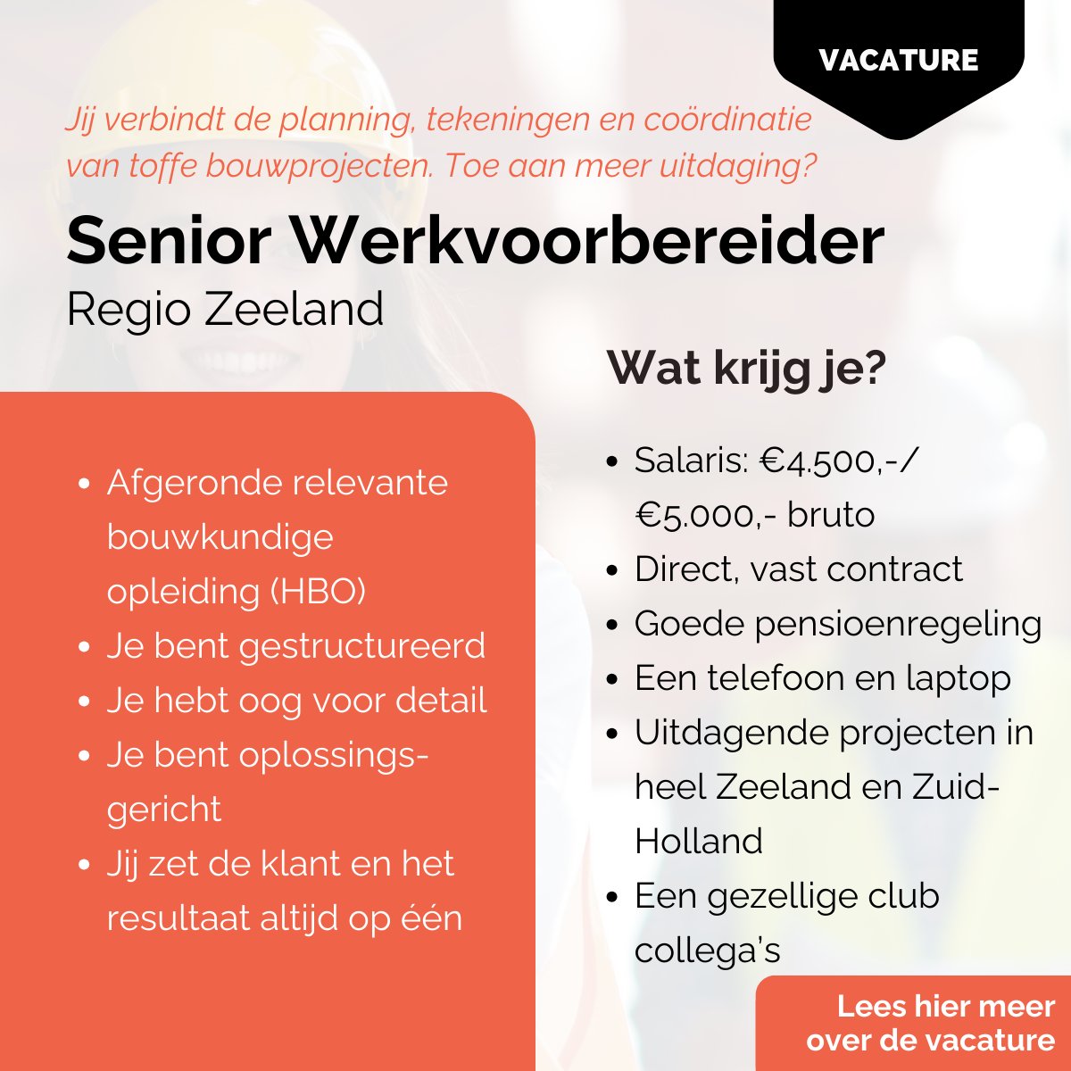 Meinselect's tweet photo. Toe aan een nieuwe uitdaging? We hebben weer mooie vacatures openstaan!

Van senior werkvoorbereider tot manager uitvoering! We zijn op zoek naar de juiste mensen die klaarstaan om samen te bouwen. Benieuwd naar al onze andere vacatures? Bekijk ze hier: https://t.co/fIKFSVl92C https://t.co/9eVNjmzTOD