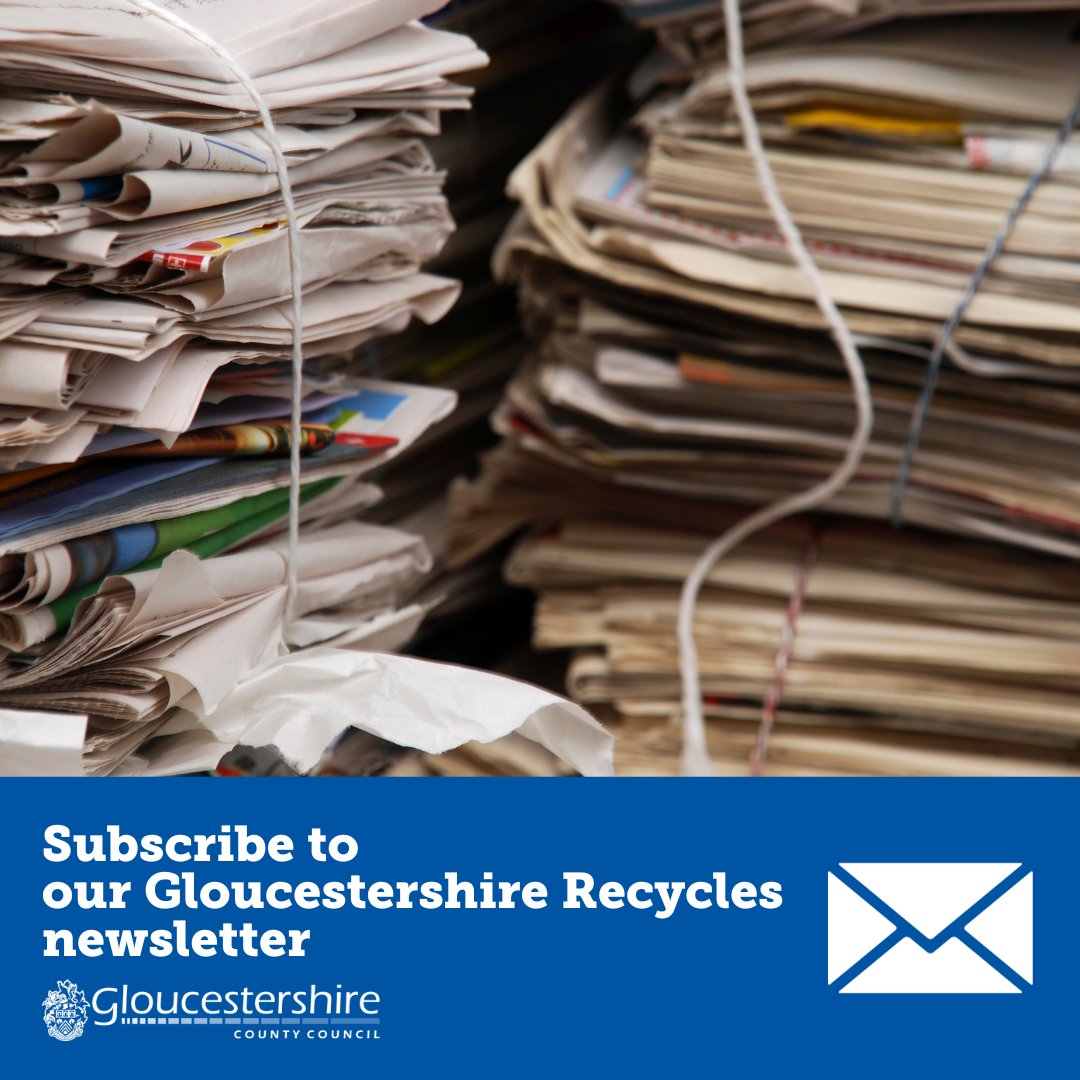 Subscribe to the Gloucestershire Recycles newsletter for regular recycling and waste minimisation tips! ♻  This newsletter covers various topics including how to reduce usage of plastic.

Stay updated 👉 orlo.uk/S2ZI8