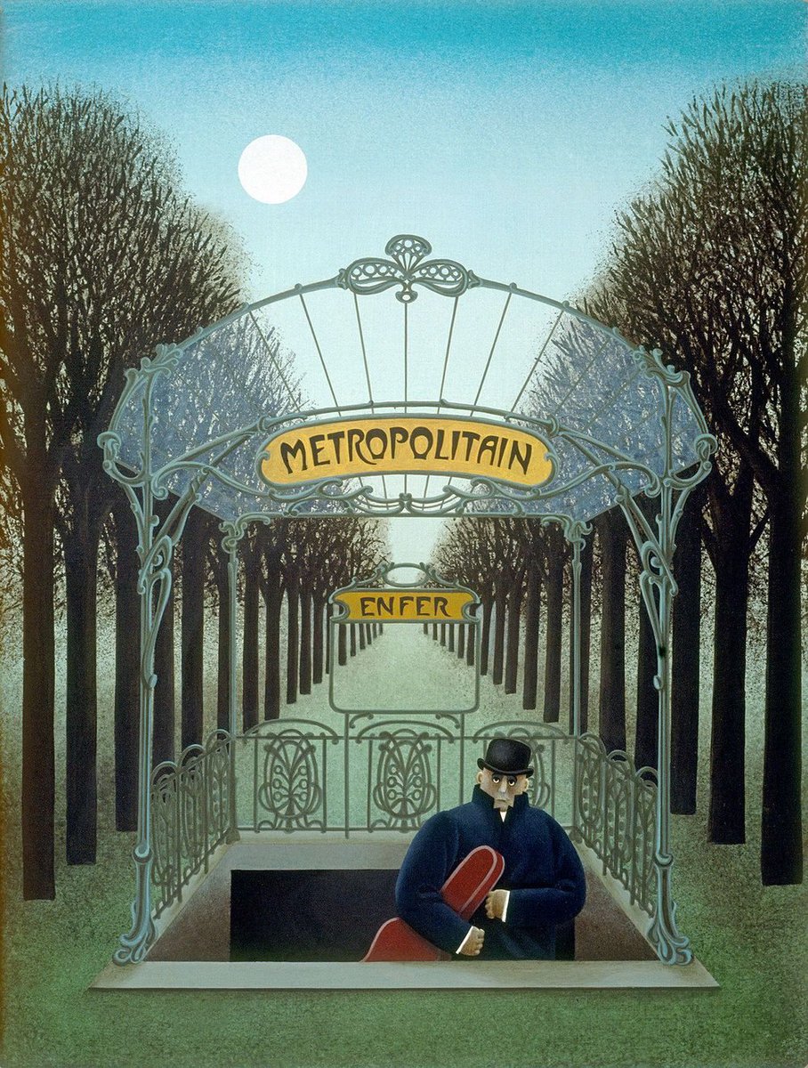 Métropolitain, 1978 © Jan Balet (peintre germano-américain, 1913 - 2009)