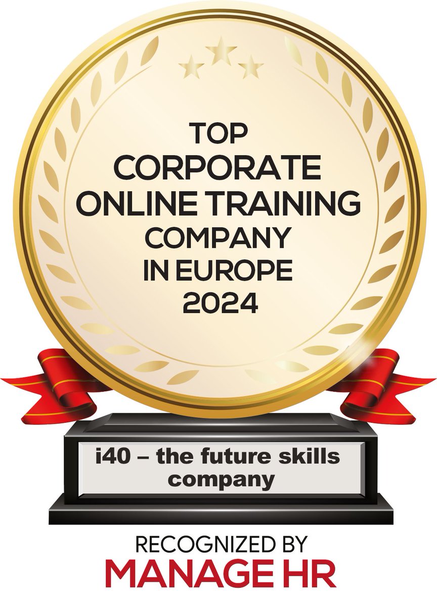 Breaking news: 🚀 i40 has been recognized as one of the Top 10 Corporate #OnlineTraining Companies in Europe 2024 by Manage HR Magazine! Thanks to our customers, over 750.000 learners + to our great i40 #team👉tinyurl.com/TOP10Corporate… #CorporateTraining #LearningAndDevelopment