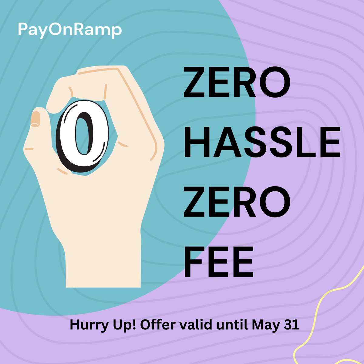 Get the best of both worlds with PayOnRamp! Zero hassle, zero fee transactions on buying and selling $USDT.

Don't wait—offer ends May 31!

Visit Now: payonramp.com

#payonramp #usdt #usdtprice #cryptopayments #cryptomarket #cryptocountdown #cryptoforce #india