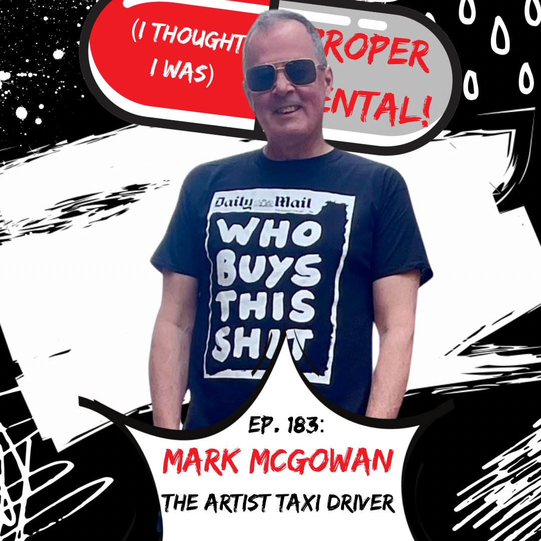 Proper Mental Podcast (@propermentalpod) on Twitter photo Ep. 183 with <a href="/chunkymark/">ARTIST TAXI DRIVER</a> is out now!
We chat all things art, music, addiction and madness.
And we chat about the Live Lounge exhibition <a href="/Bethlem_Gallery/">Bethlem Gallery</a>
Out now on all the usual podcast platforms!
pod.link/1558936731 Ep. 183 with <a href="/chunkymark/">ARTIST TAXI DRIVER</a> is out now!
We chat all things art, music, addiction and madness.
And we chat about the Live Lounge exhibition <a href="/Bethlem_Gallery/">Bethlem Gallery</a>
Out now on all the usual podcast platforms!
pod.link/1558936731