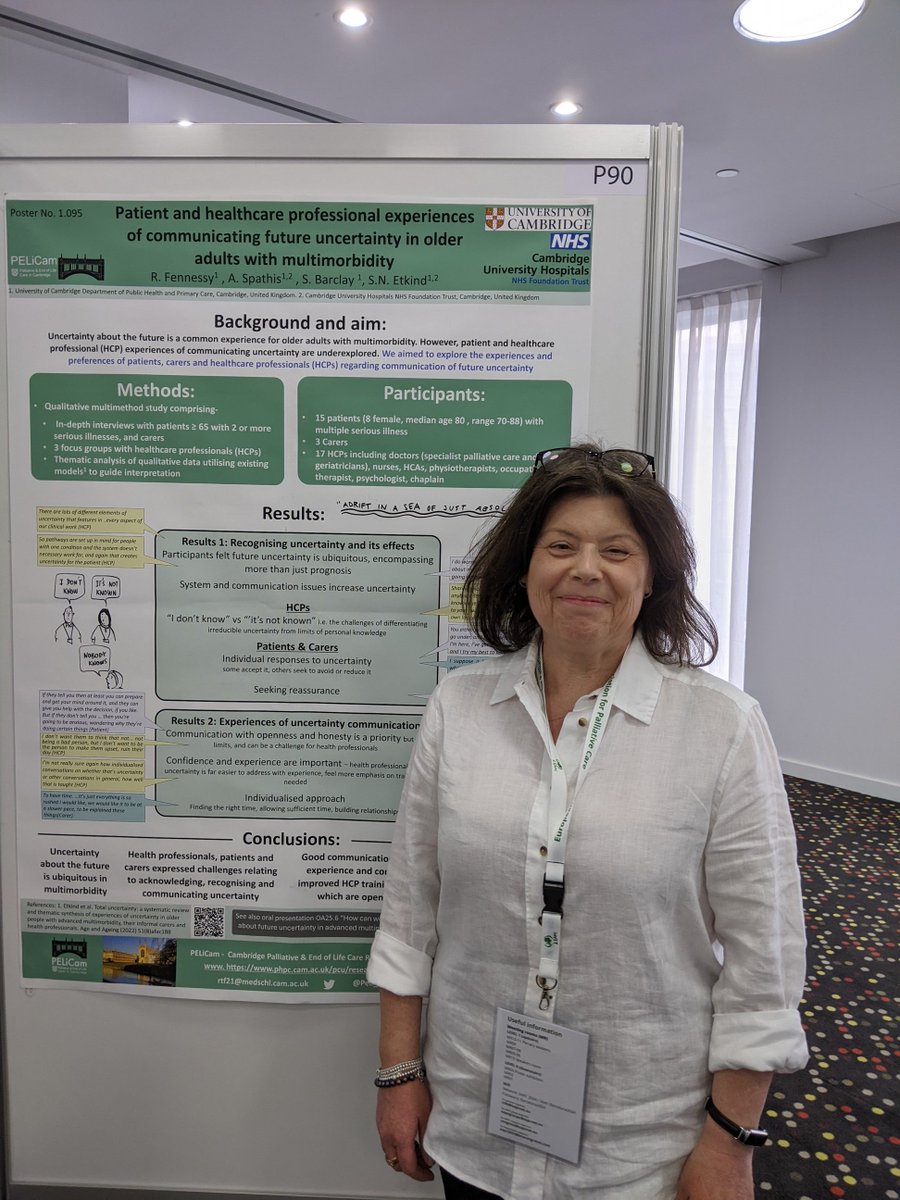 How can we communicate uncertainty better and what are patient and healthcare professional experiences? 

Have a look at Rosanna's @Peli_cam poster at P90 in the poster hall today 

 #EAPC2024 <a href="/EAPCvzw/">EAPC VZW</a>