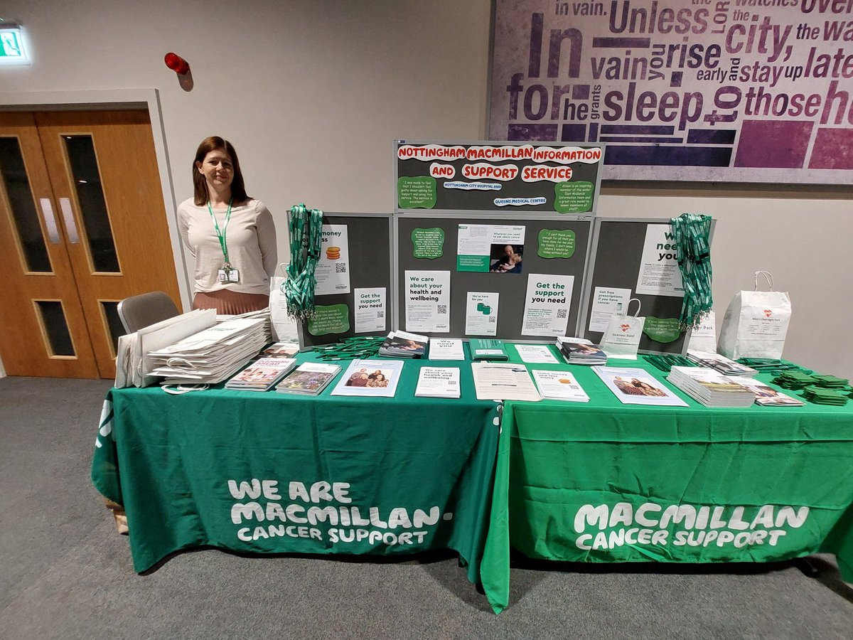 NUH EOLC (@nuheolc) on Twitter photo <a href="/nottsmacmillan/">Nottingham Macmillan Information & Support Service</a> Have a stall today. Come and ask them about their wonderful work! <a href="/nottsmacmillan/">Nottingham Macmillan Information & Support Service</a> Have a stall today. Come and ask them about their wonderful work!