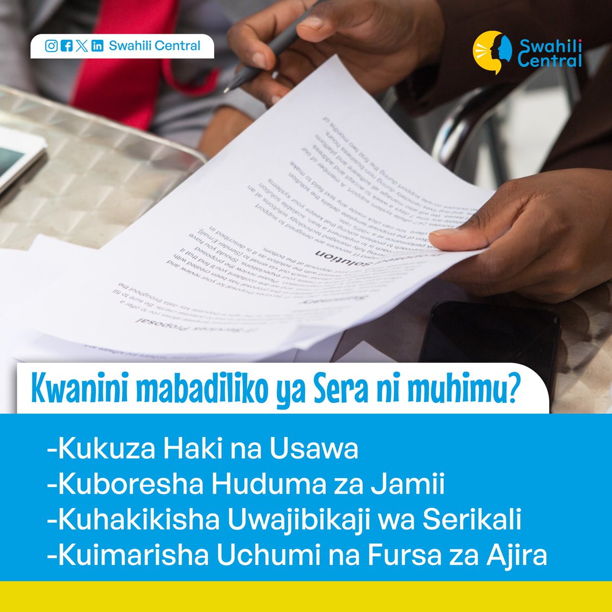 Raia wanaposhiriki mchakato wa kutunga sera, hupata nafasi ya k utoa maoni kuhusu masuala yanayowahusu,na kusaidia kuunda sera za haki

Ushiriki huu huimarisha uhusiano kati ya serikali na wananchi na kupelekea utekelezaji wa sera zinazokubalika na wengi
#SautiZao #MitandaoNaSisi