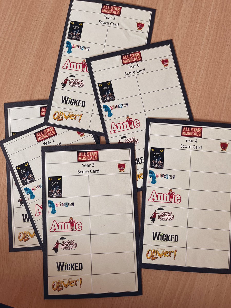 With only a week to go, our year group voting bags and score cards are ready. Which year group will be the winner of Anfield’s ‘All Star Musicals’ ??@AnfieldPrimary @deputy_mrs @AnfieldRoadY1 @AnfieldRoadY2 @AnfieldRoadY3 @AnfieldRoadY4 @AnfieldRoadY5 @AnfieldRoadY6