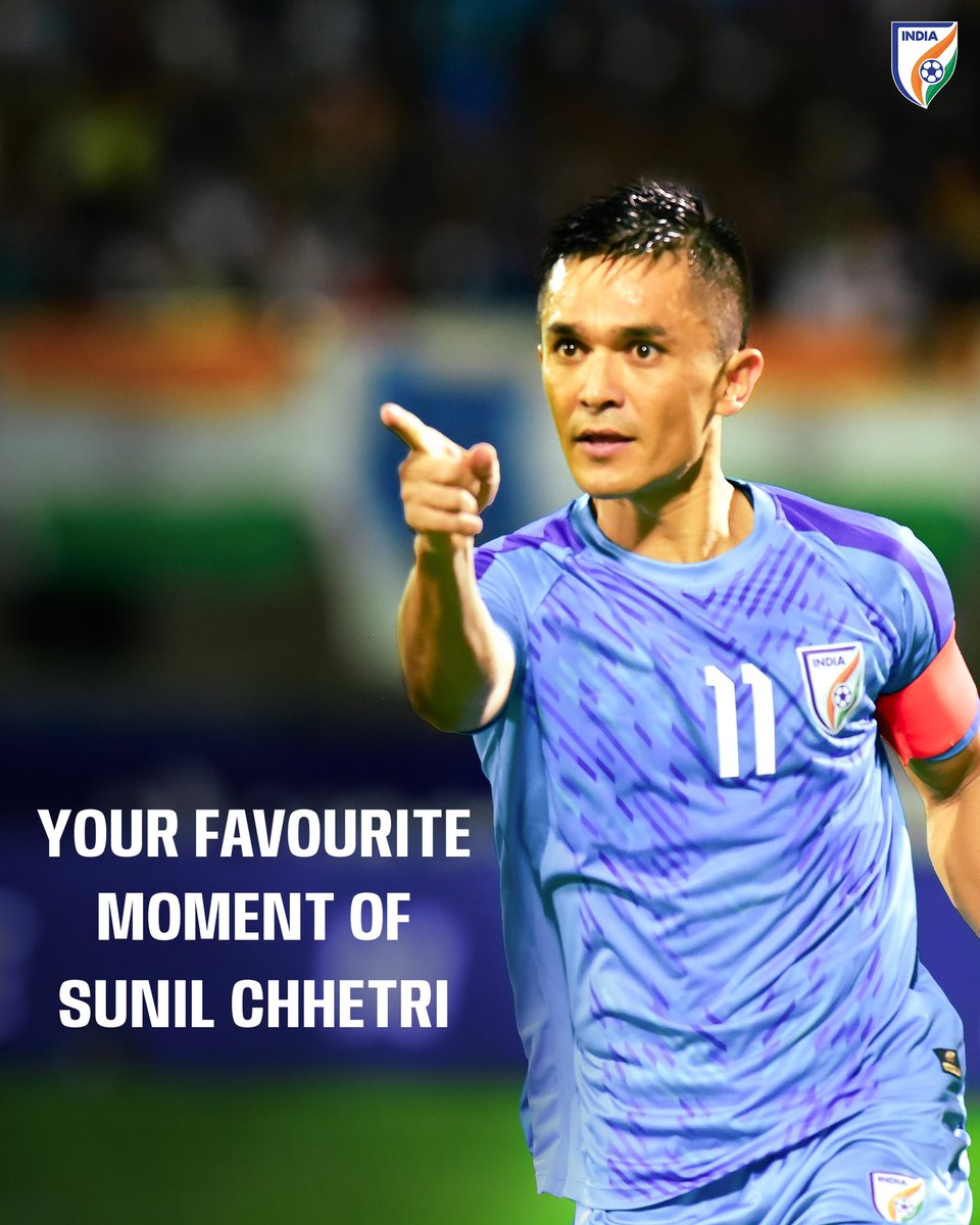 What’s your best moments of @chetrisunil11 👀💙 #IndianFootball ⚽️ #ThankYouSC11