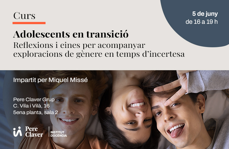 pereclavergrup's tweet photo. 📢 Nou curs de #IDRI sobre "Adolescents en transició" amb Miquel Missé
.
🟦 Per a professionals de l'àmbit sanitari, social i educatiu.
🔗 Més informació i inscripcions a https://t.co/qC4CXgGwb4
#salutmental #transgenere https://t.co/DVNV6H7JGX