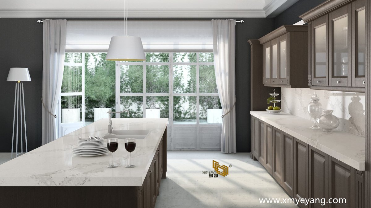 White Calacatta quartz countertops exude elegance and sophistication with their pristine white background and delicate gray veins. The resemblance to natural Calacatta marble adds a touch of luxury to any kitchen setting.
Find more quality quartz: xmyeyang.com