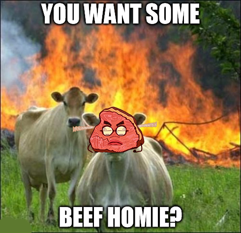 What's beef? 
Beef is when you make your enemies start your Jeep
Beef is when you roll no less than 30 deep
Beef is when I see you
Guaranteed to be in ICU, check it

$BEEF Stays In Hand 😤

#memewars #hiphopculture